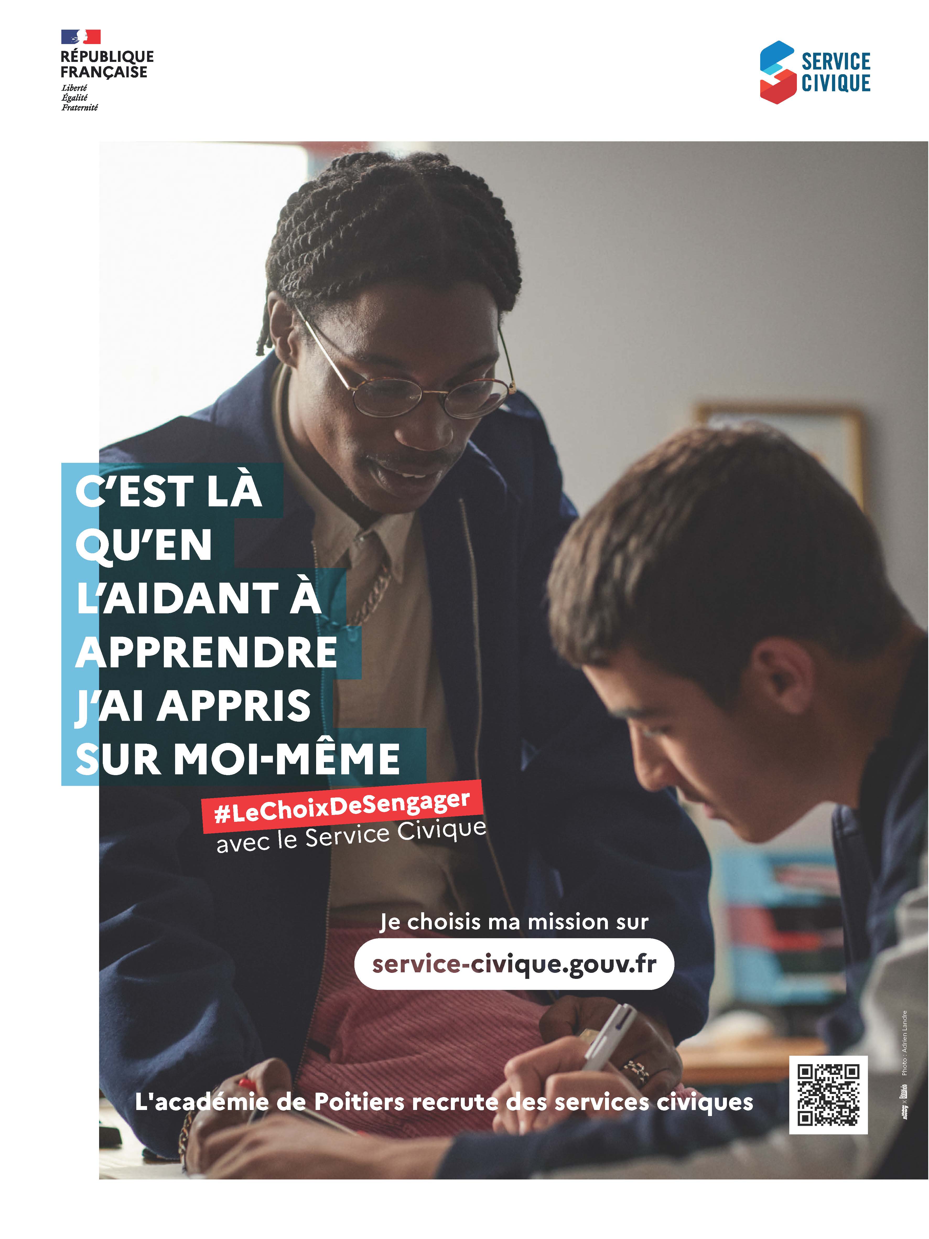 Affiche service civique 2024-2025